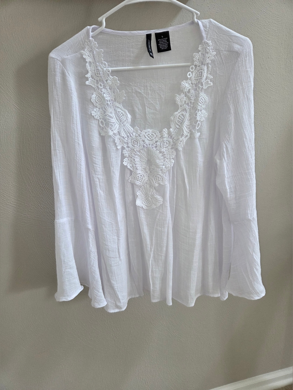 New Direction White Long Sleeve